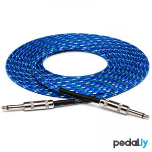 Hosa Blue Cloth Guitar Cable from Pedally 3GT-18C2