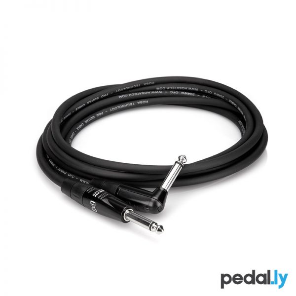 Hosa REAN Pro Guitar Cable Straight to Right Angle from Pedally HGTR-010R and HGTR-020R