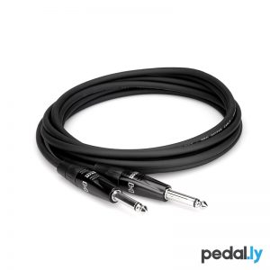 Hosa REAN Pro Guitar Cable Straight to Same from Pedally HGTR-010 and HGTR-020