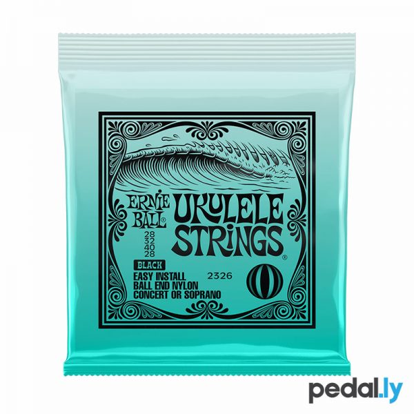 Ernie Ball Black Ukulele Strings from Pedally P02326