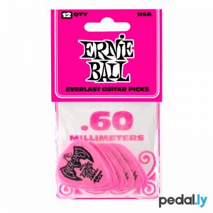 Ernie Ball .60mm Pink EverLast Delrin Guitar Pick from Pedally P09179