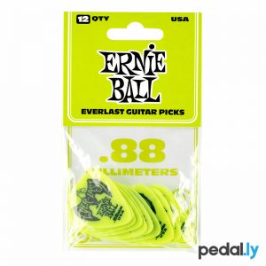 Ernie Ball .88mm Green EverLast Delrin Guitar Pick from Pedally P09191