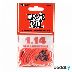 Ernie Ball Red 1.14mm EverLast Delrin Guitar Pick from Pedally P09194