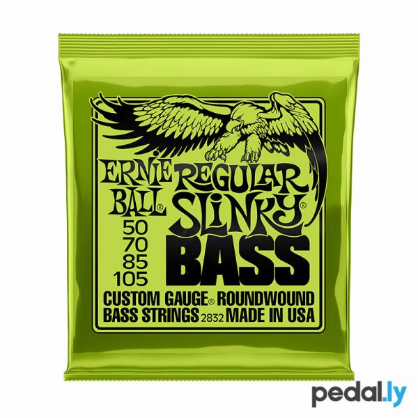 Ernie Ball Regular Slinky Bass Strings 50-105 gauge P02832 from Pedally