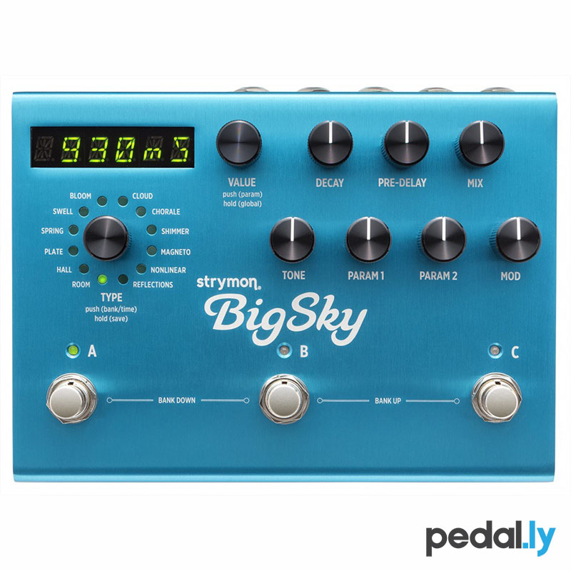 Strymon BigSky Multidimensional Reverberator Reverb Pedal from Pedally Z12A-BSKY