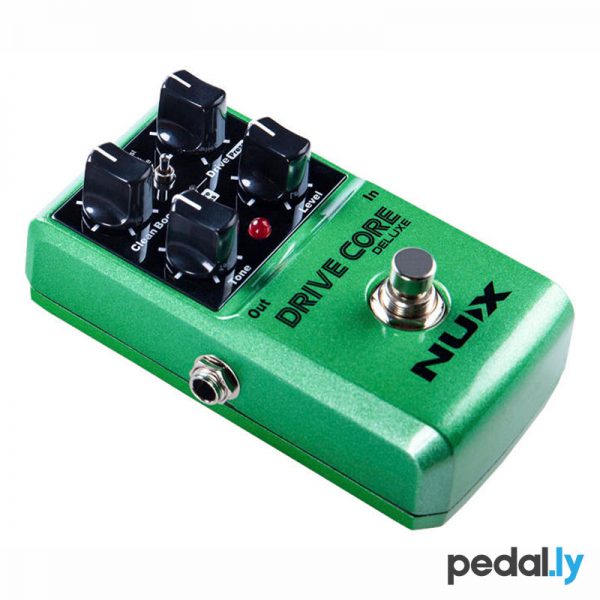 NUX Drive Core Deluxe Overdrive Boost Pedal from Pedally side view