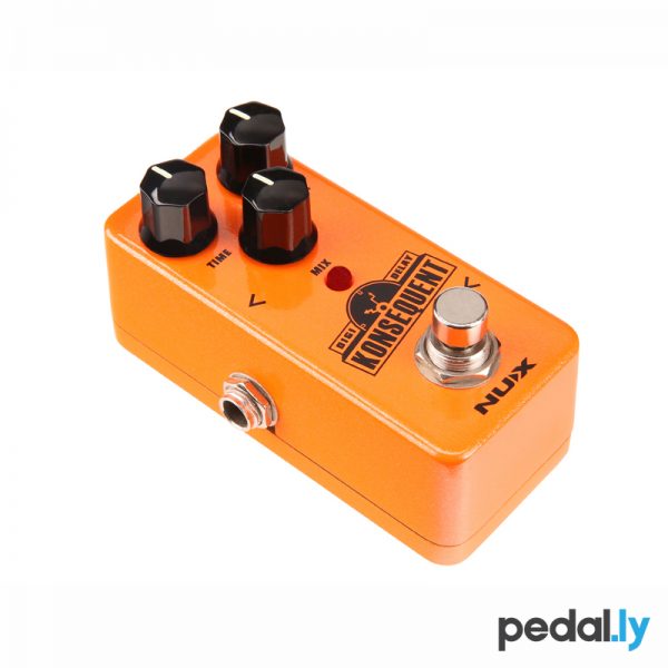 NUX Konsequent Digi Delay Pedal from Pedally side view