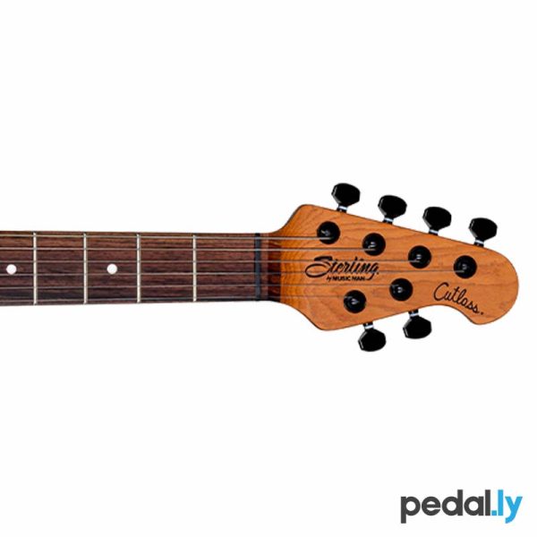 Sterling Jason Richardson cutlas 6-string guitar from Pedally Richardson6-NPB headstock