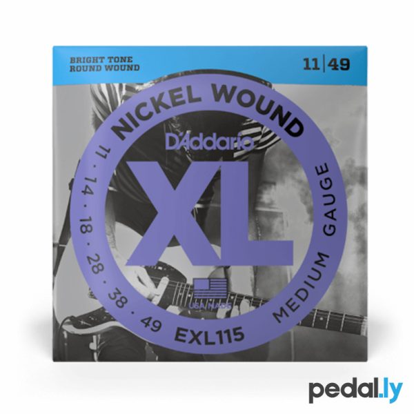 d'addario exl115 nickel wound electric guitar strings from pedally