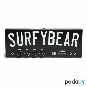 Surfy Industries SurfyBear Metal Black with SurfyPan Reverb Unit from Pedally