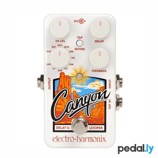 electro-harmonix canyon delay looper pedal from pedally