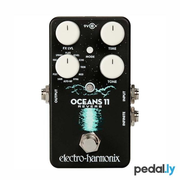 electro-harmonix oceans 11 reverb pedal from pedally