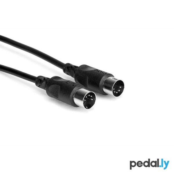 Hosa MIDI Cable in 1ft, 3ft, 5ft and 10ft lengths from Pedally MID-301BK