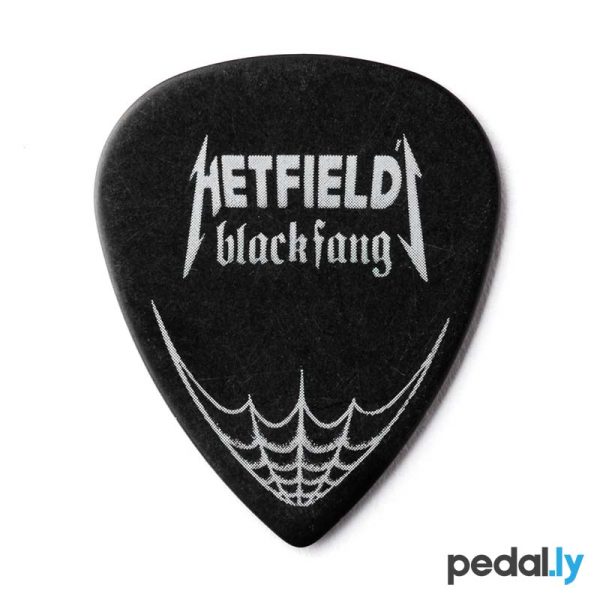 Dunlop James Hetfield's Black Fang Pick 1.14mm - 6 Pack from Pedally PH112P114 back side art