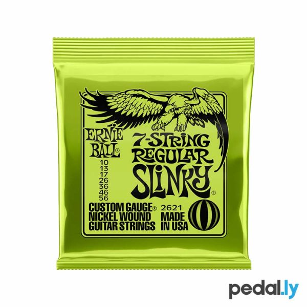 Ernie Ball Regular Slinky Nickel Wound 7-String Electric Guitar Strings 10-56 Gauge from Pedally P02621