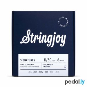 Stringjoy Signatures, Balanced Medium Gauge (11-50) Nickel Wound Electric Guitar Strings from Pedally SJ-BAL11