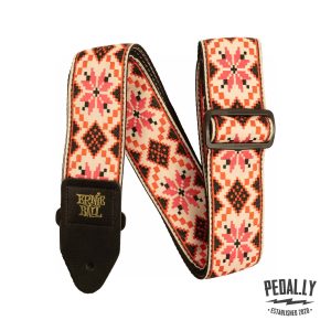 Ernie Ball Classic Jacquard Cinnamon Needlepoint Guitar Strap from Pedally P05337