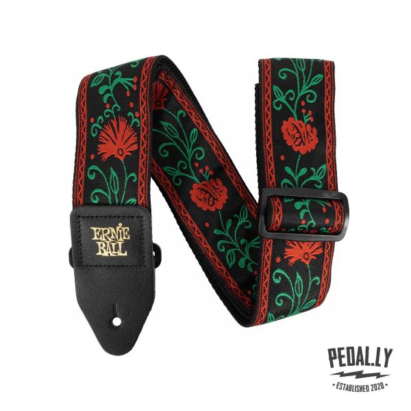 Ernie Ball Classic Jacquard Western Rose Guitar Strap from Pedally P05361