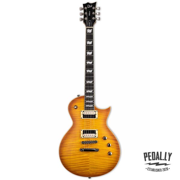 ESP LTD EC-1000T Honey Burst Satin Electric Guitar from Pedally LEC1000TFMHBSF