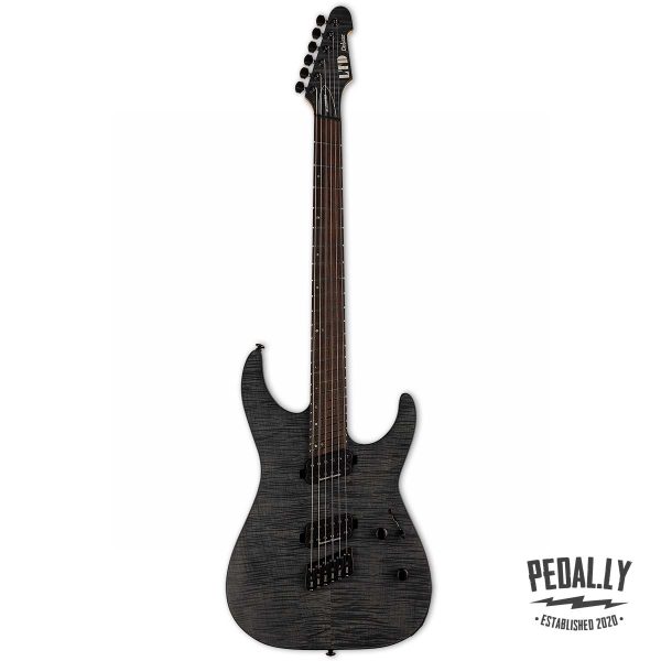 ESP LTD M-1000 Multi-Scale See Thru Black Satin Electric Guitar from Pedally LM1000MSFMSTBLKS