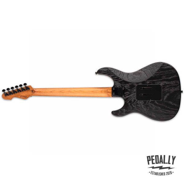 ESP LTD SN-1000FR Black Blast Electric Guitar from Pedally LSN1000FRMBLKBLAST back side