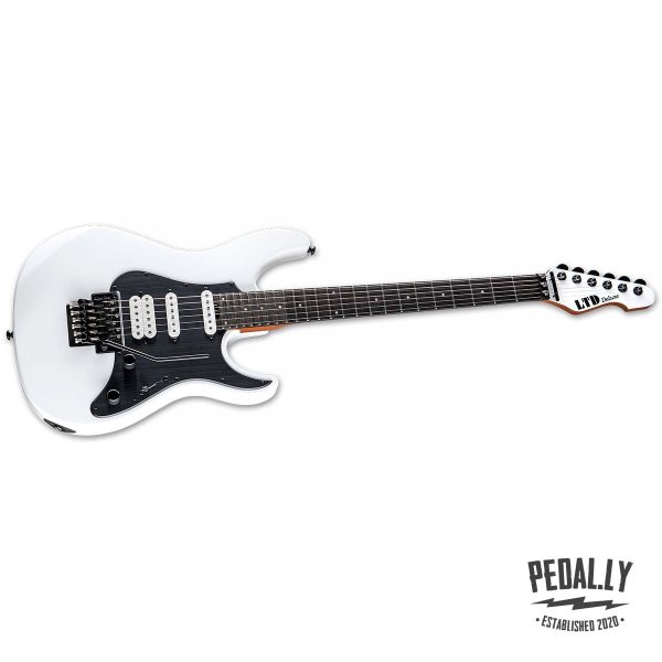 ESP LTD SN-1000FR Snow White Electric Guitar from Pedally LSN1000FRSW front angle