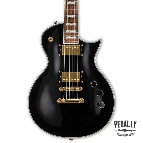 ESP LTD EC-256 Black and Gold Electric Guitar from Pedally LEC256BLK