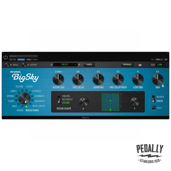 Strymon BigSky Reverb Plugin Software from Pedally SWPI-BSKY