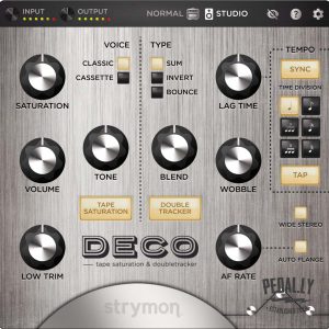 strymon deco tape-saturation & doubletracker software plugin from Pedally