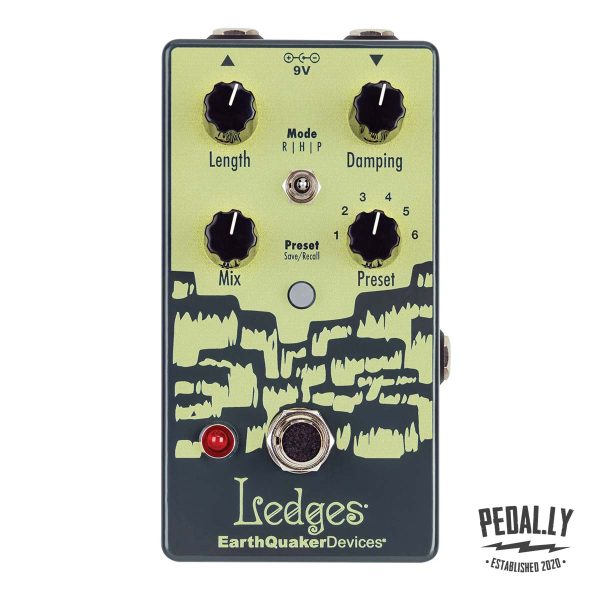 EarthQuaker Devices Ledges Tri-Dimensional Reverberation Machine Reverb Pedal from Pedally