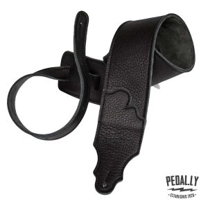 Franklin 3" Original Natural Glove Leather Guitar Strap - Black from Pedally FSW-BK-BK