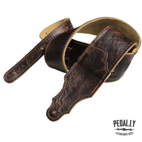 Franklin Chocolate American Bison Guitar Strap from Pedally FS-AB-CH