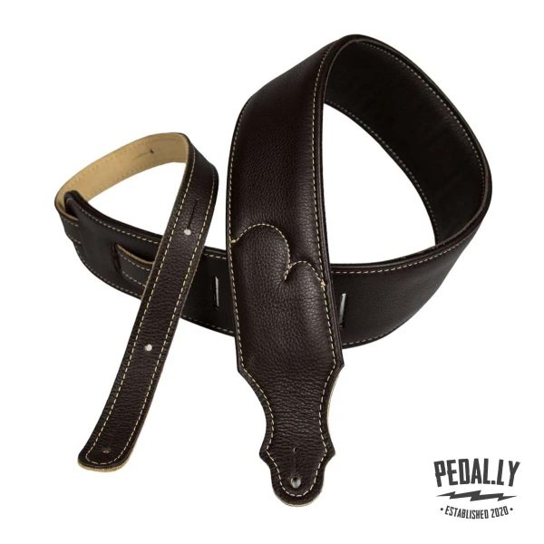 Franklin Padded Glove Leather Guitar Strap - Chocolate from Pedally 10B-CH-N