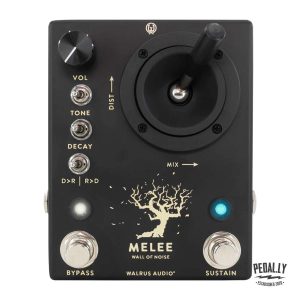 Walrus Audio Black Melee Wall of Noise Distortion + Reverb Pedal from Pedally