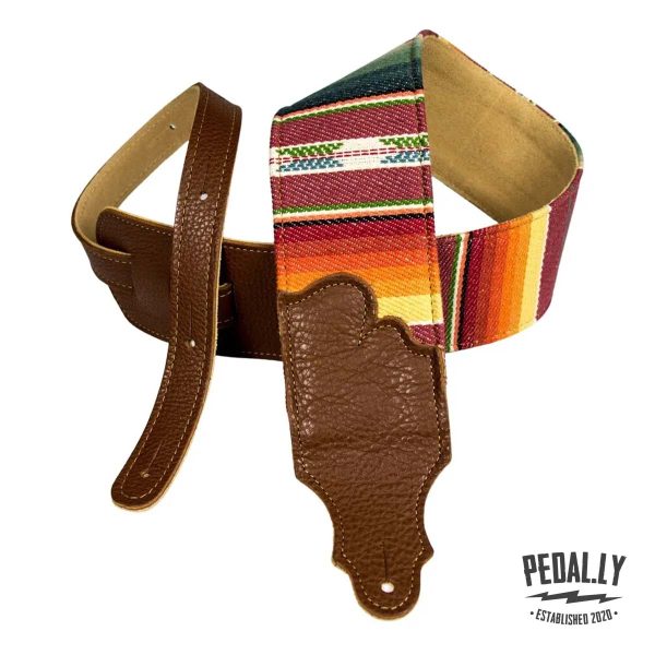 Franklin 3″ Saddle Blanket Guitar Strap - Caramel from Pedally FSCL-SB-CA