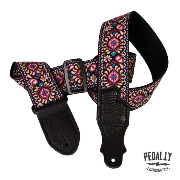 Franklin Retro Folk Weave Guitar Strap - Pink from Pedally F1-P