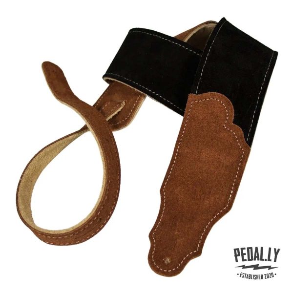 Franklin Sedona Suede Guitar Strap - Black from Pedally FSS2-BK-RU