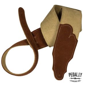 Franklin Sedona Suede Guitar Strap - Honey from Pedally FSS2-H-RU