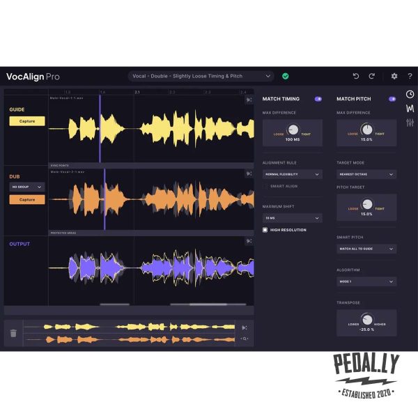 Synchro Arts VocAlign Pro from Pedally