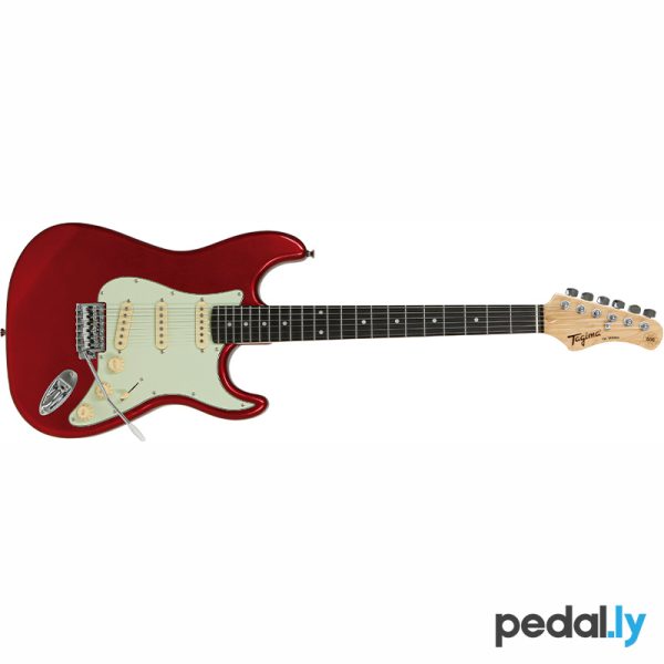 Tagima TG 500 Candy Apple Red Electric Guitar TG500-CA-DF-WH full