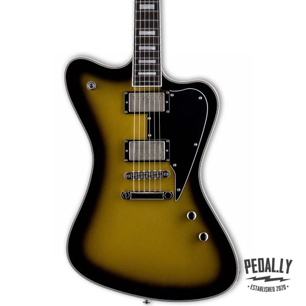 ESP LTD Bill Kelliher Signature Sparrowhawk Vintage Silver Sunburst Electric Guitar mastadon from pedally LSPARROWHAWKV