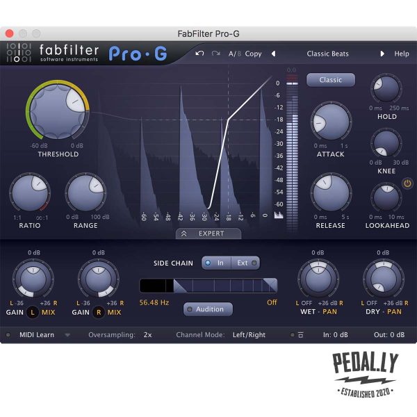 FabFilter Pro-G Gate/Expander Plugin from Pedally