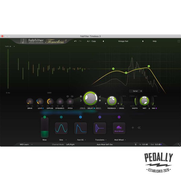 FabFilter Timeless 3 Delay Plugin from Pedally