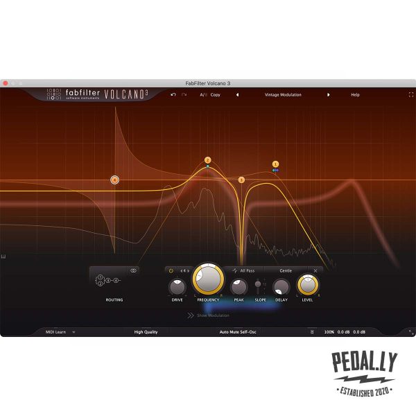 FabFilter Volcano 3 Filter Plugin from Pedally