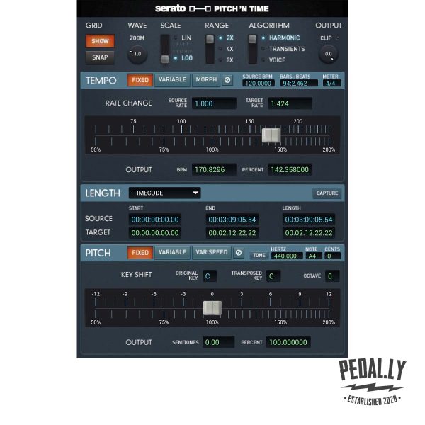 Serato Pitch 'n Time Pro Plugin from Pedally