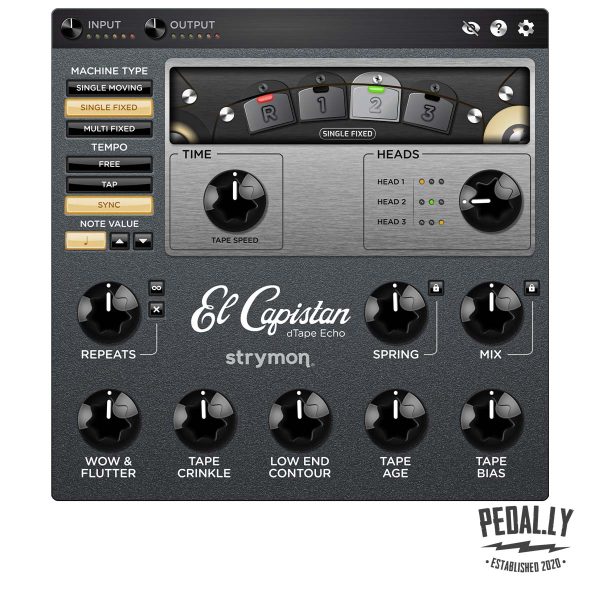 Strymon El Capistan Tape Echo Plugin from Pedally