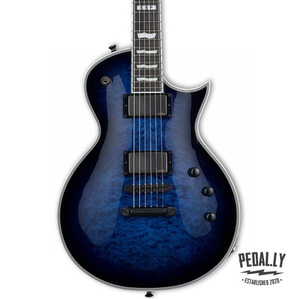 ESP E-II Eclipse Quilted Maple Reindeer Blue Electric Guitar from Pedally EIIECQMRDB