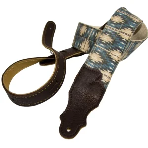Franklin 2" Old Aztec Canvas Guitar Strap - Blue