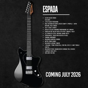 PRE-ORDER Balaguer Espada Gloss Black Guitar 2026