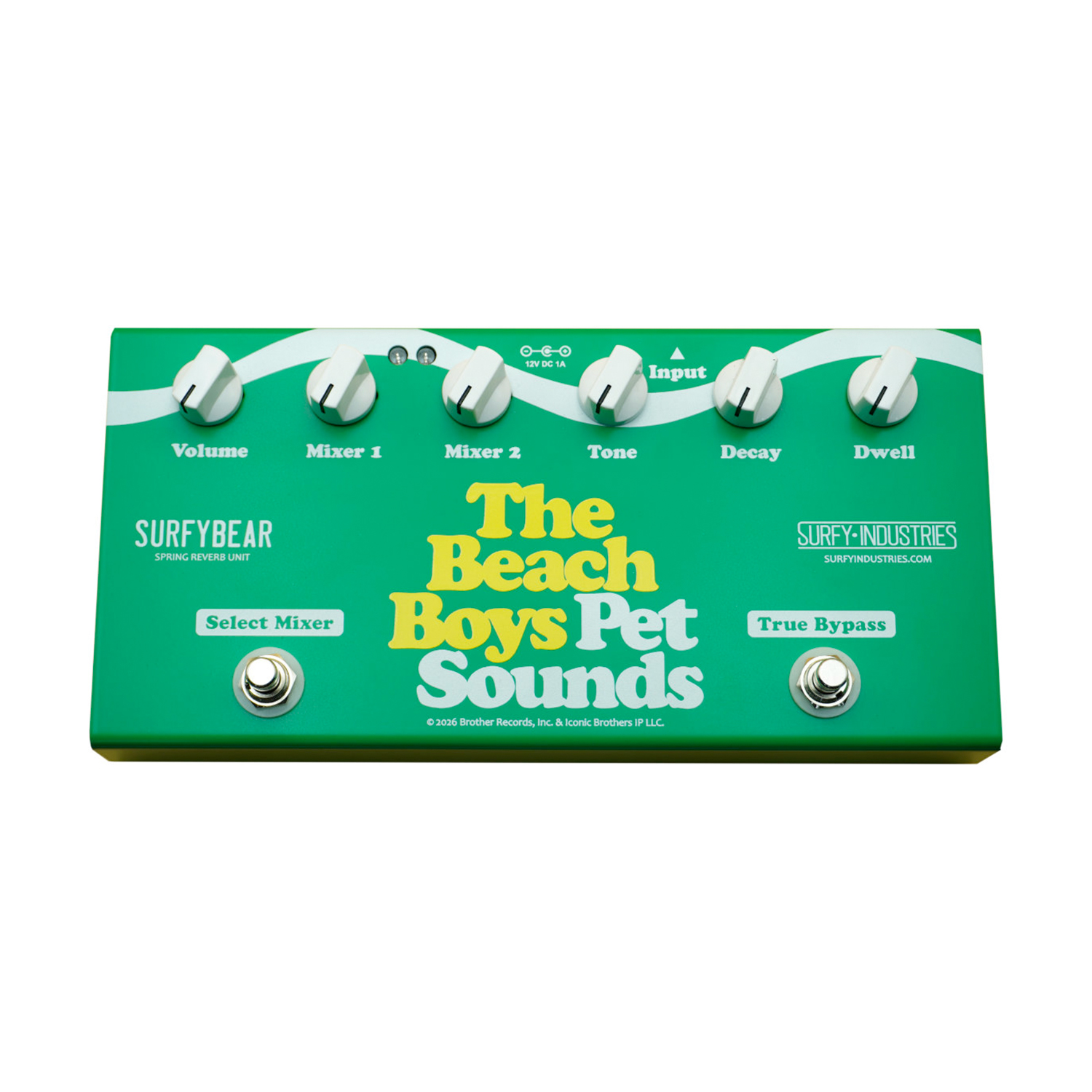 SurfyBear Compact Reverb Unit - The Beach Boys Pet Sounds 60th Anniversary Limited Edition 2026